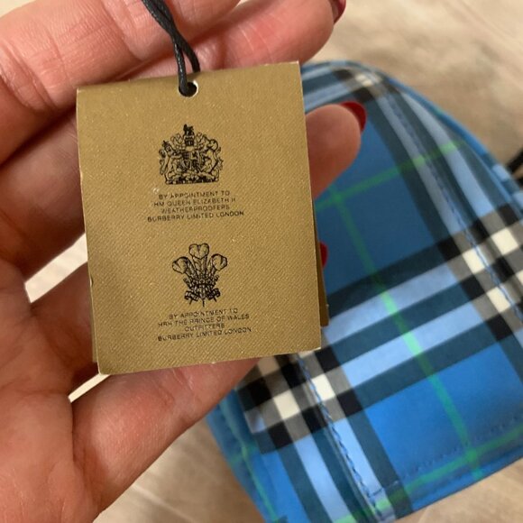 Burberry London England Mini Backpack Keycharm Vintage Check Flawed - Picture 9 of 16